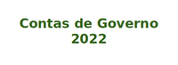 Contas de Governo do exercício de 2022 esta tramitando